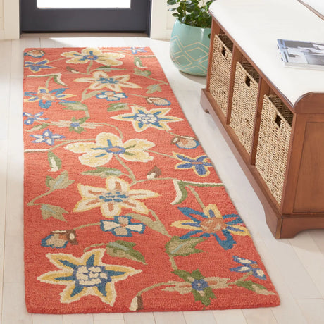 Safavieh Blossom 2'-6" x 12'-0" Rug in Rust / Multi