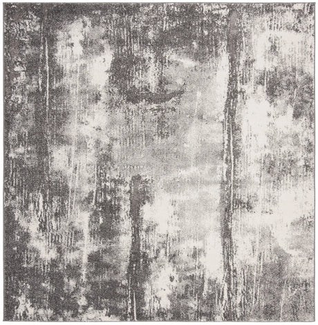 Safavieh Spirit 100 6'-7" x 6'-7" Rug in Dark Grey / Ivory