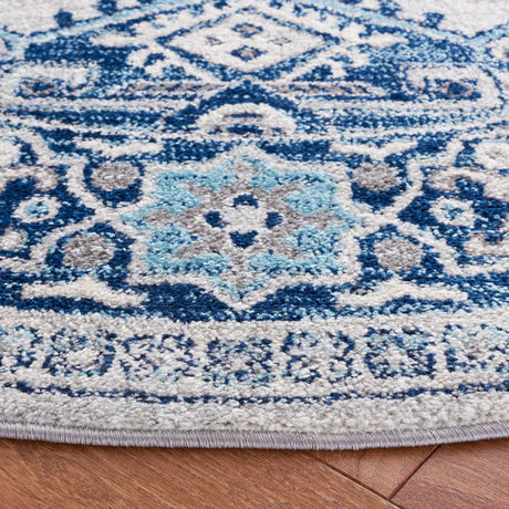 Safavieh Tulum 6'-7" x 6'-7" Rug in Ivory / Blue