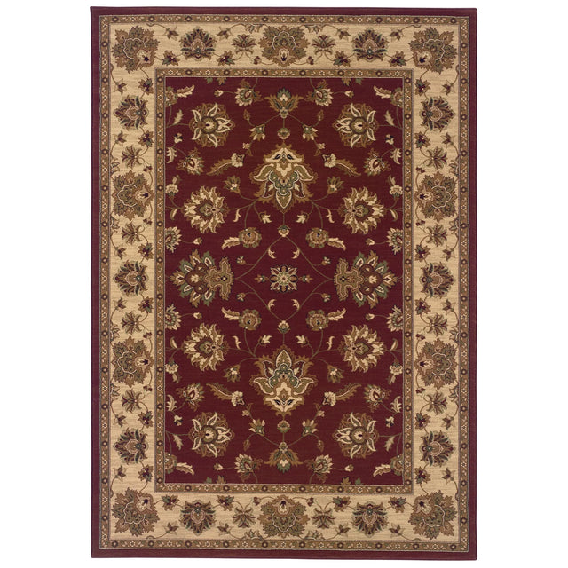 Oriental Weavers Sphinx Ariana 623v3 Red / Ivory Rugs - main flat