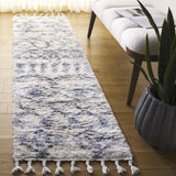 Safavieh Berber Fringe Shag 2'-0" x 8'-0" Rug in Cream / Grey