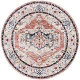 Safavieh Luna 6'-7" x 6'-7" Rug in Ivory / Rust