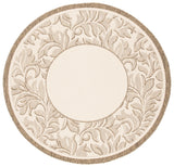 Safavieh Courtyard 5'-3" x 5'-3" Rug in Natural / Brown