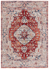 Safavieh Luna 4'-5" x 6'-5" Rug in Beige / Rust Blue