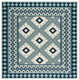 Safavieh Veranda 6'-7" x 6'-7" Rug in Ivory / Blue