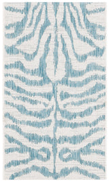 Safavieh Courtyard 2'-0" x 3'-7" Rug in Ivory / Aqua