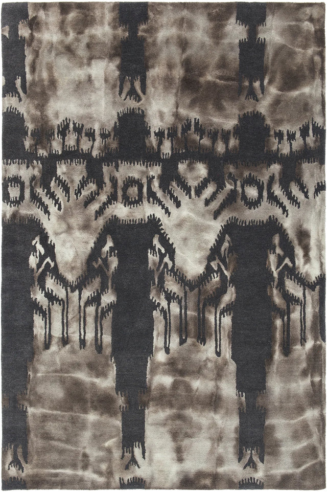Chandra Cailin CAI-42002 Charcoal / Gray rug, flat view