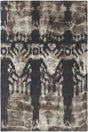 Chandra Cailin CAI-42002 Charcoal / Gray rug, flat view