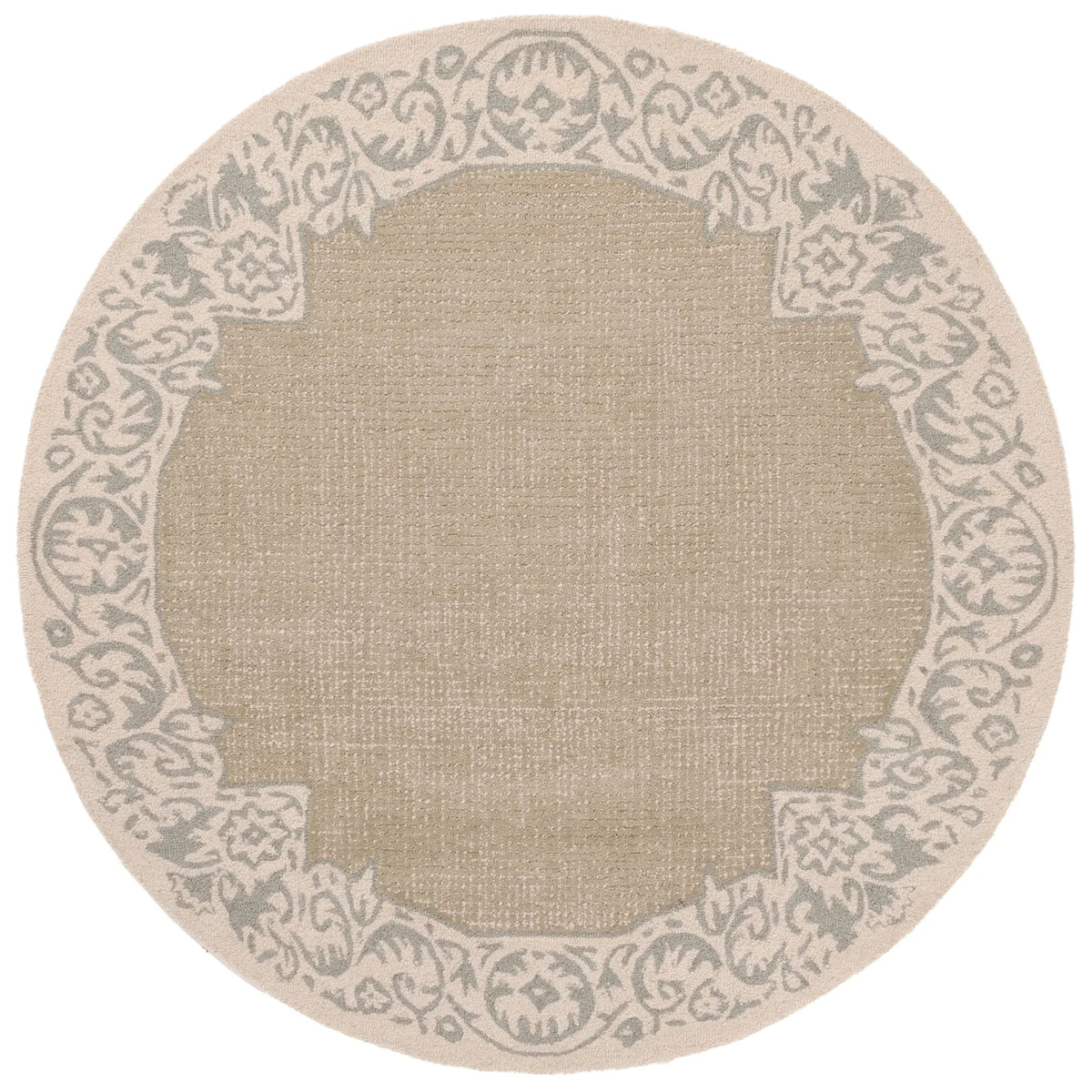 Safavieh Ebony 6'-0" x 6'-0" Rug in Beige / Green
