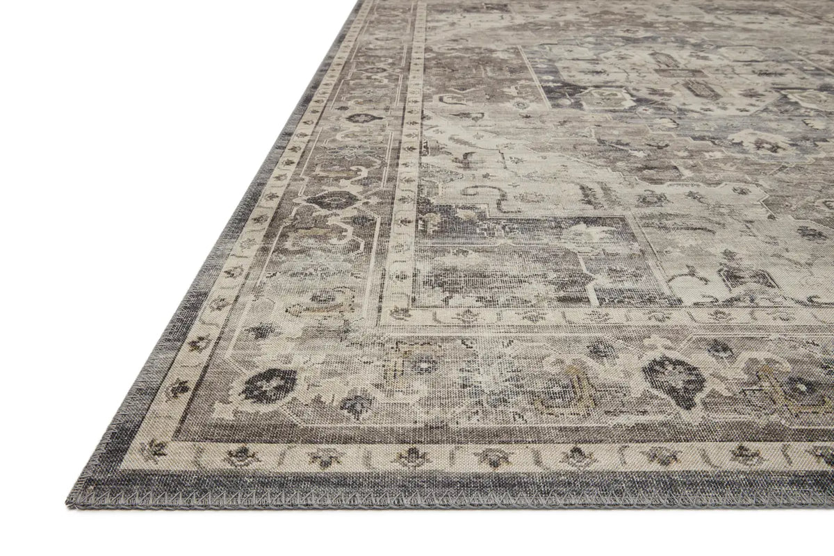 Loloi Hathaway Hth-05 Steel/Ivory Rugs - rug corner
