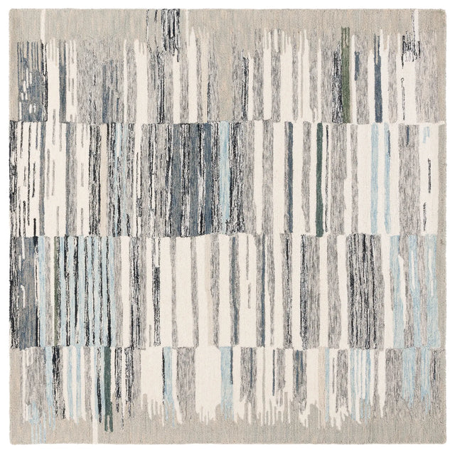 Safavieh Ebony 6'-0" x 6'-0" Rug in Ivory / Grey