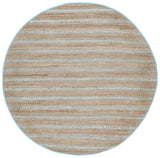 Safavieh Natural Fiber 7'-0" x 7'-0" Rug in Teal / Natural