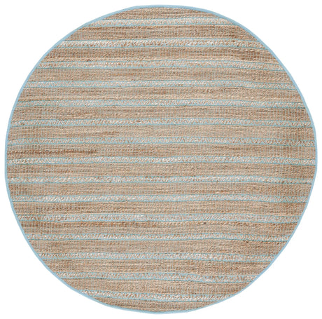 Safavieh Natural Fiber 7'-0" x 7'-0" Rug in Teal / Natural