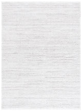 Safavieh Rumi Shag 4'-0" x 6'-0" Rug in Light Grey / Ivory