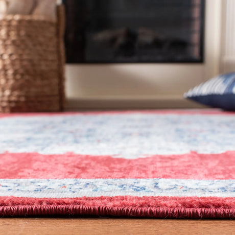 Safavieh Brentwood 4'-0" x 6'-0" Rug in Red / Ivory