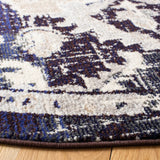 Safavieh Madison 6'-7" x 6'-7" Rug in Black Purple / Beige