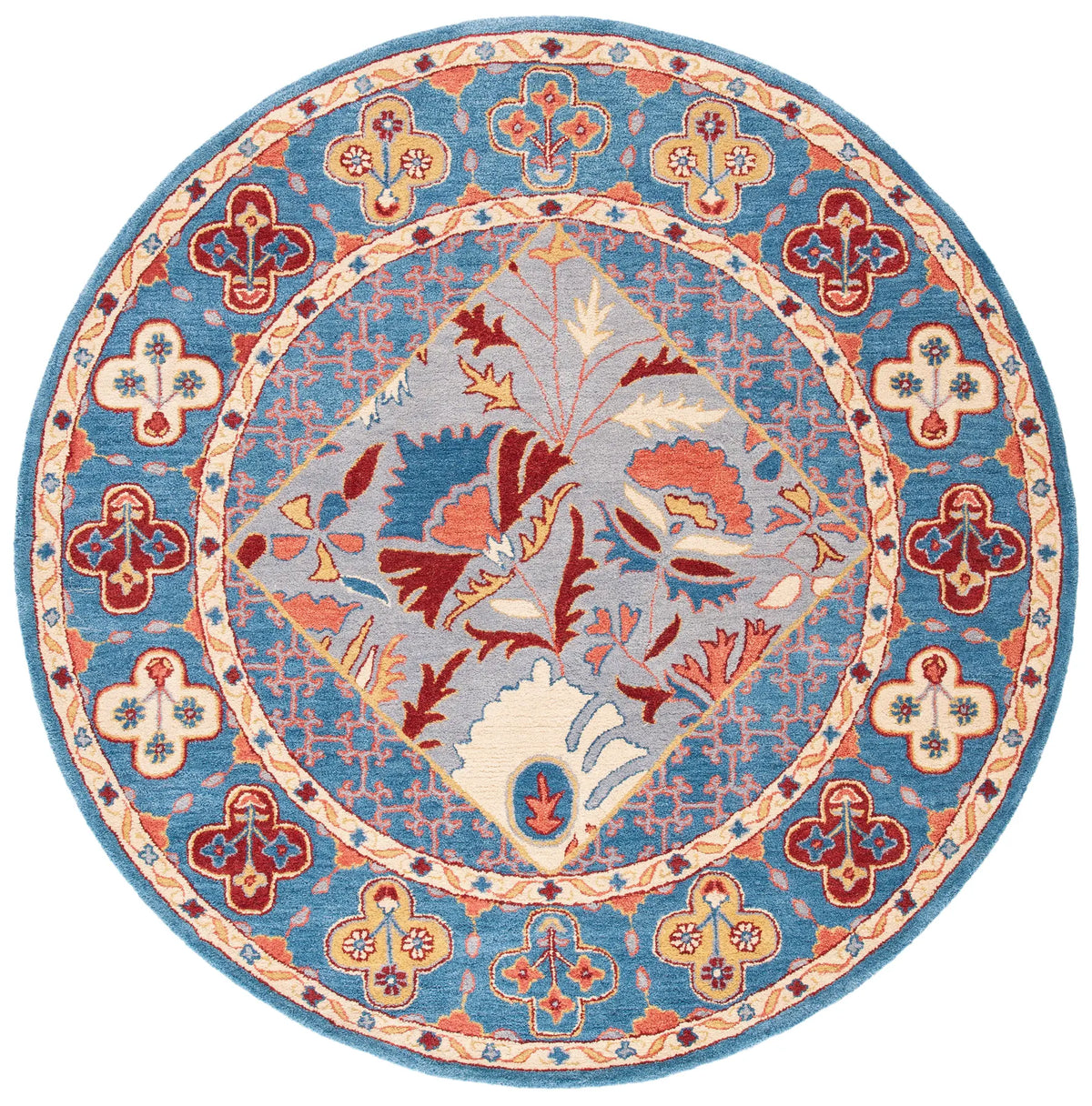 Safavieh Antiquity 6'-0" x 6'-0" Rug in Blue / Red