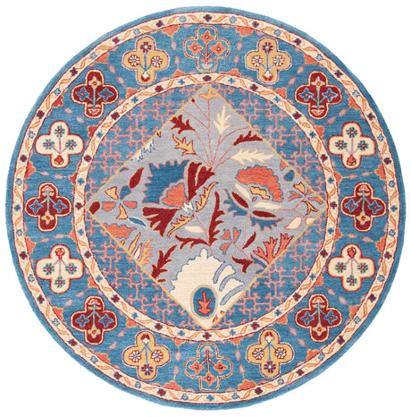 Safavieh Antiquity 6'-0" x 6'-0" Rug in Blue / Red