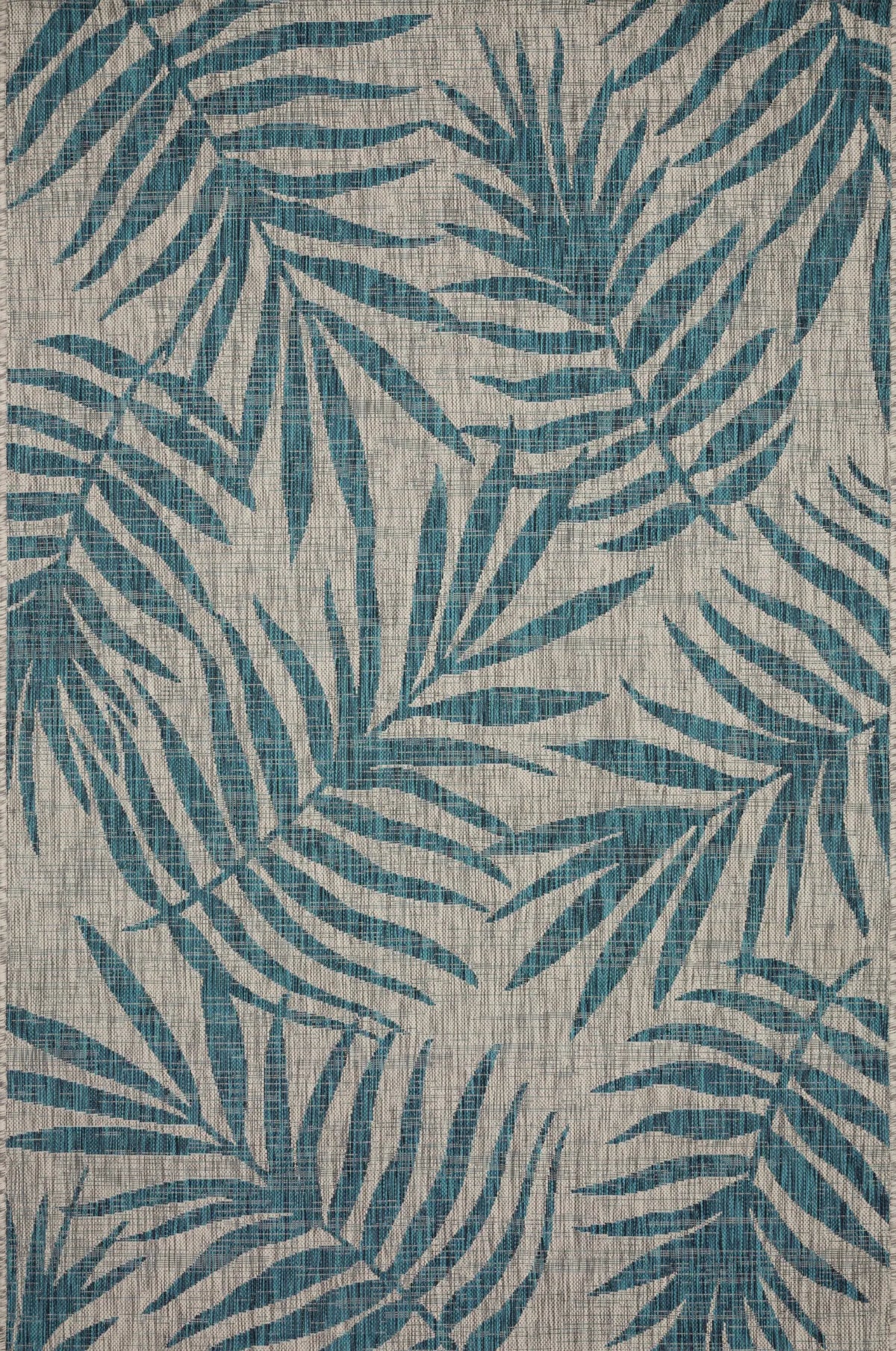 Loloi Isle Ie-10 Grey / Aqua Rugs - main flat