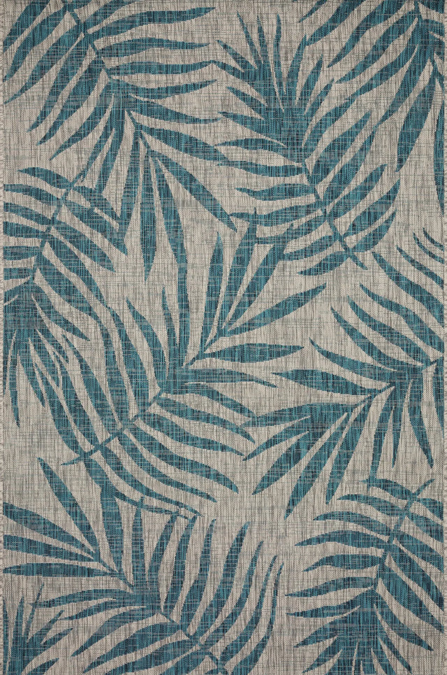 Loloi Isle Ie-10 Grey / Aqua Rugs - main flat