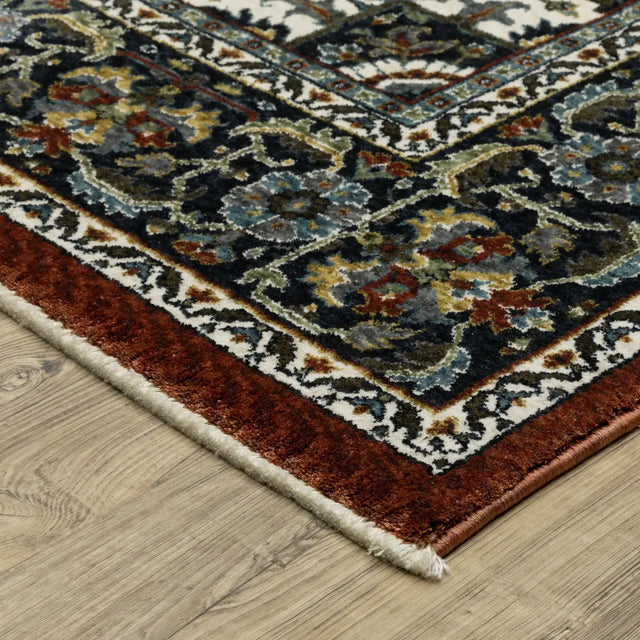Oriental Weavers Sphinx Vivian VI06A Multi Rugs - corner detail