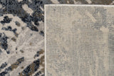 Dynamic Rugs Castilla 3537 Grey / Blue Rugs - Corner