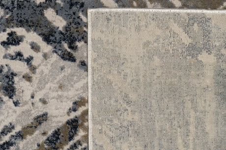 Dynamic Rugs Castilla 3537 Grey / Blue Rugs - Corner