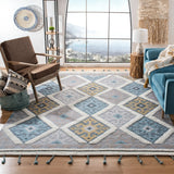 Safavieh Saffron 8'-0" x 10'-0" Rug in Ivory / Turquoise