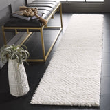 Safavieh Tahoe Shag 2'-0" x 11'-0" Rug in White