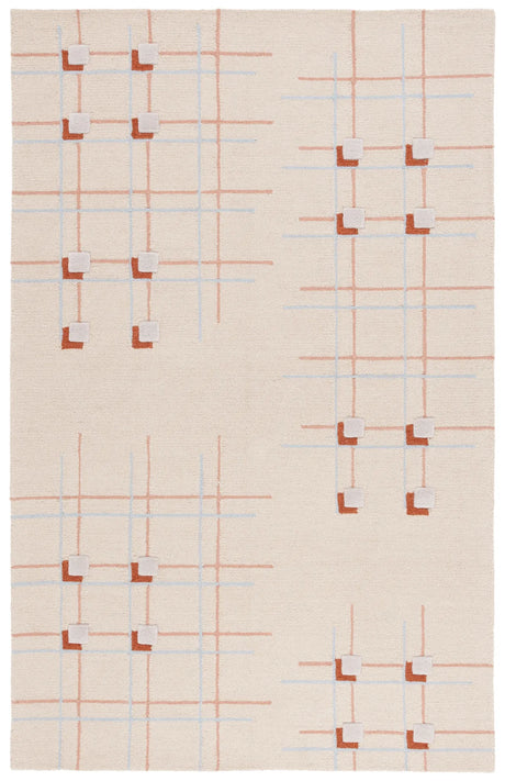 Safavieh Genre 4'-0" x 6'-0" Rug in Beige / Rust