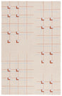 Safavieh Genre 4'-0" x 6'-0" Rug in Beige / Rust