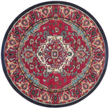 Safavieh Monaco 5'-0" x 5'-0" Rug in Red / Turquoise