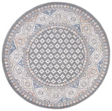 Safavieh Eternal 6'-7" x 6'-7" Rug in Grey / Blue Rust
