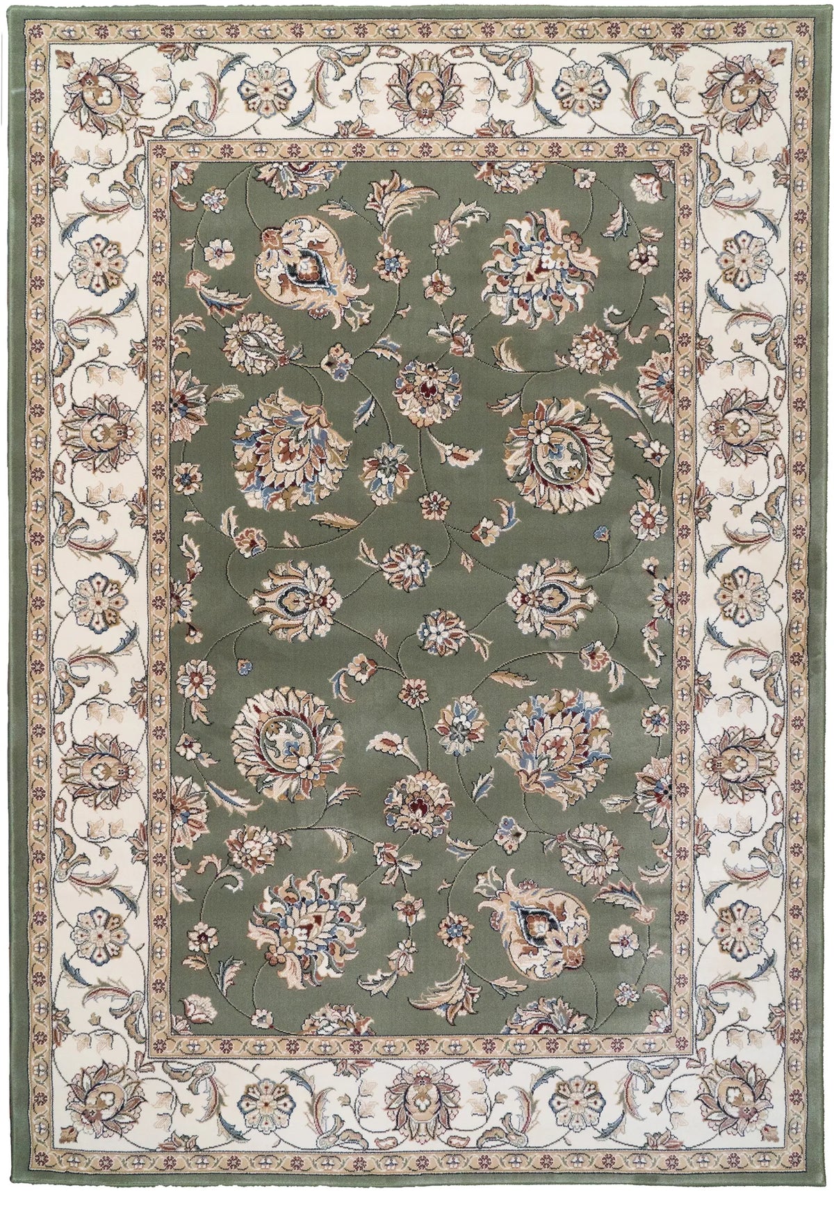 Dynamic Rugs Ancient Garden 57365 Green / Ivory Rugs - Rectangular