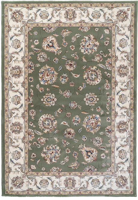 Dynamic Rugs Ancient Garden 57365 Green / Ivory Rugs - Rectangular