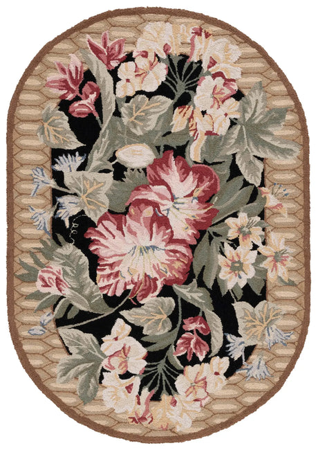 Safavieh Chelsea 4'-6" x 6'-6" Rug in Black / Brown