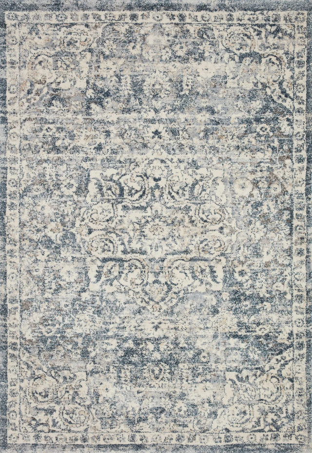 Loloi Theory Thy-02 Ivory/Blue Rugs - main flat