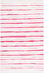 Safavieh Montauk 4'-0" x 6'-0" Rug in Red / Ivory