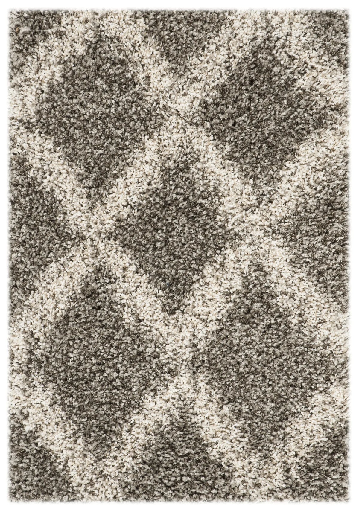 Safavieh Hudson Shag 2'-0" x 3'-0" Rug in Grey / Ivory