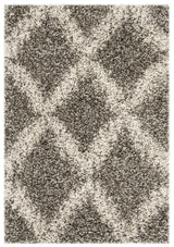 Safavieh Hudson Shag 2'-0" x 3'-0" Rug in Grey / Ivory