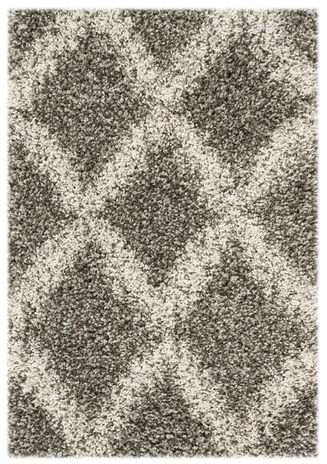 Safavieh Hudson Shag 2'-0" x 3'-0" Rug in Grey / Ivory