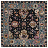 Safavieh Aspen 5'-0" x 5'-0" Rug in Black / Light Blue
