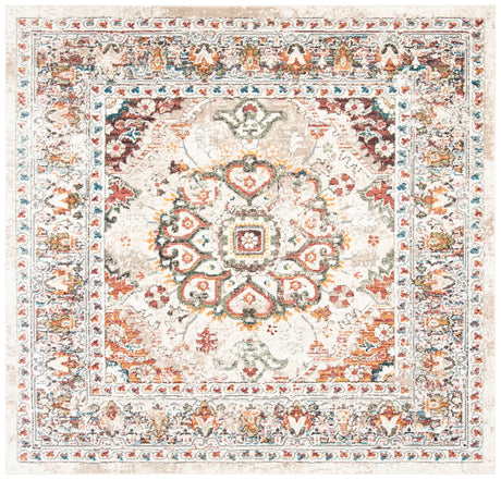 Safavieh Carlyle 200 6'-7" x 6'-7" Rug in Ivory / Gold