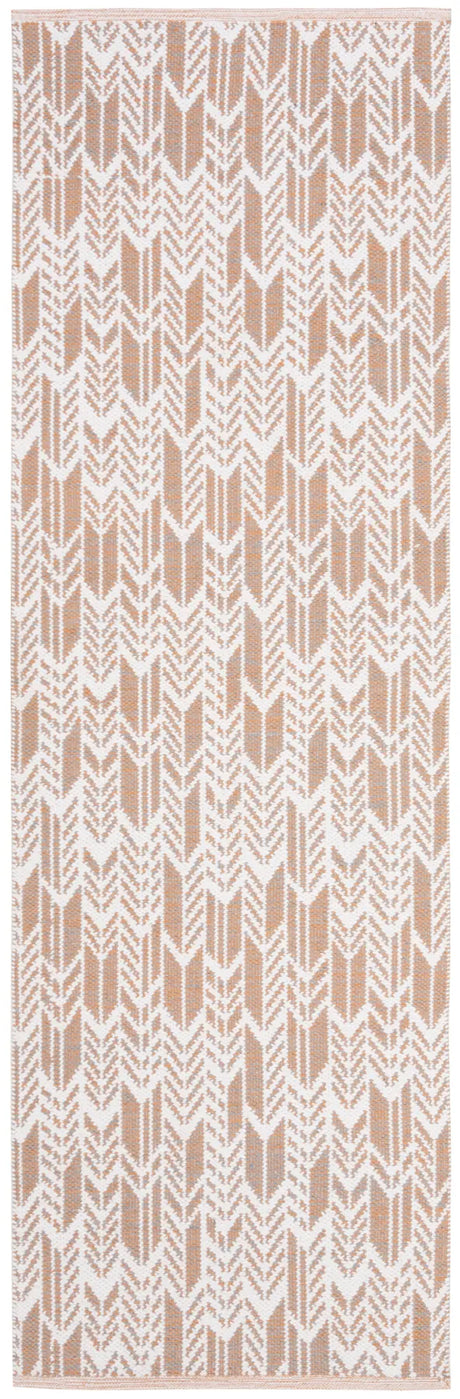 Safavieh Montauk 2'-3" x 7'-0" Rug in Orange / Ivory