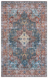 Safavieh Arizona 3'-0" x 5'-0" Rug in Rust / Blue Green
