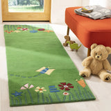 Safavieh Safavieh Kids 2'-3" x 7'-0" Rug in Green / Multi