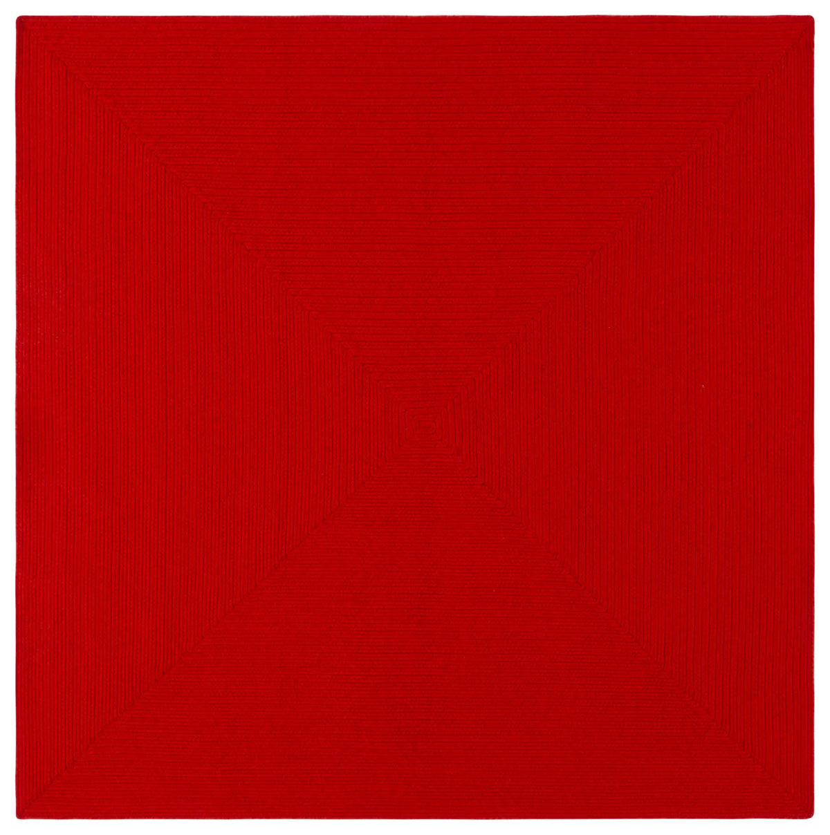 Safavieh Braided 6'-0" x 6'-0" Rug in Rust / Red