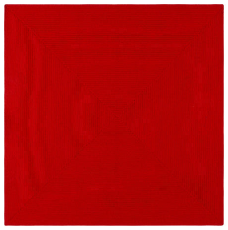 Safavieh Braided 6'-0" x 6'-0" Rug in Rust / Red