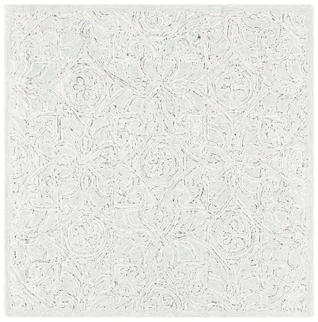 Safavieh Micro-Loop 5'-0" x 5'-0" Rug in Grey / Ivory