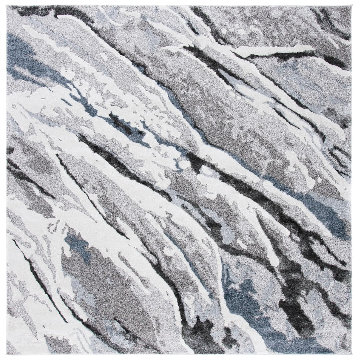 Safavieh Century 300 6'-7" x 6'-7" Rug in Grey / Blue